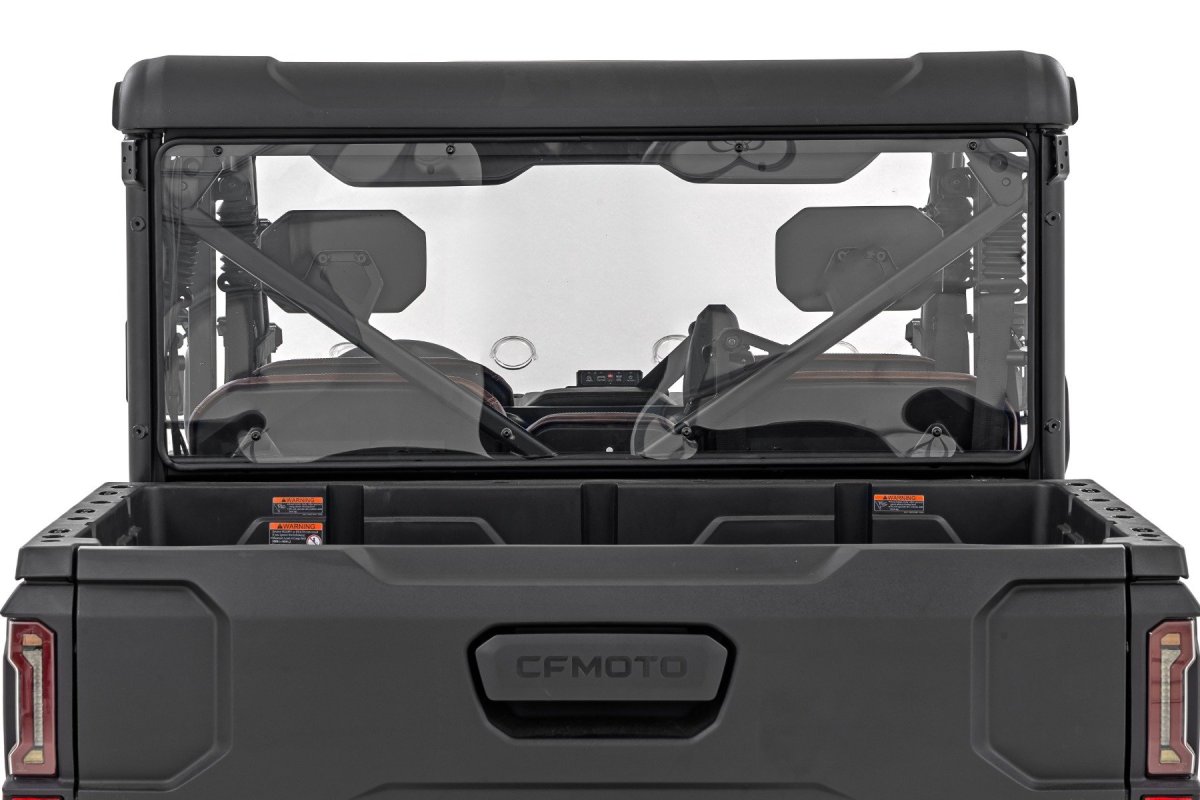 CFMOTO UFORCE U10 Pro Rear Cab Panel - Rough Country - Scratch-Resistant, UV-Protected Polycarbonate (AR2 hard-coated) - 2025+